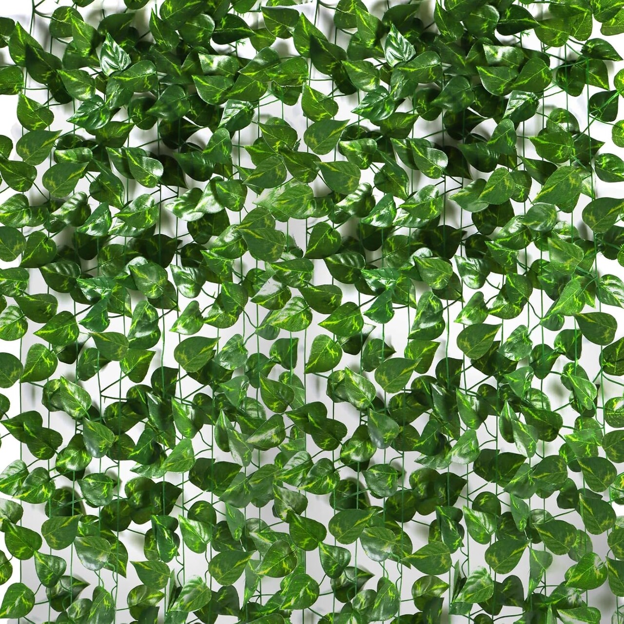 260FT Artificial Ivy Garland 36 Pack Scindapsus Leaf Fake Vines Plants Garland Hanging Aesthetic Plants Greenery Green Leaves for Wedding Bedroom Garden Party Office Wall Outdoor Decoration